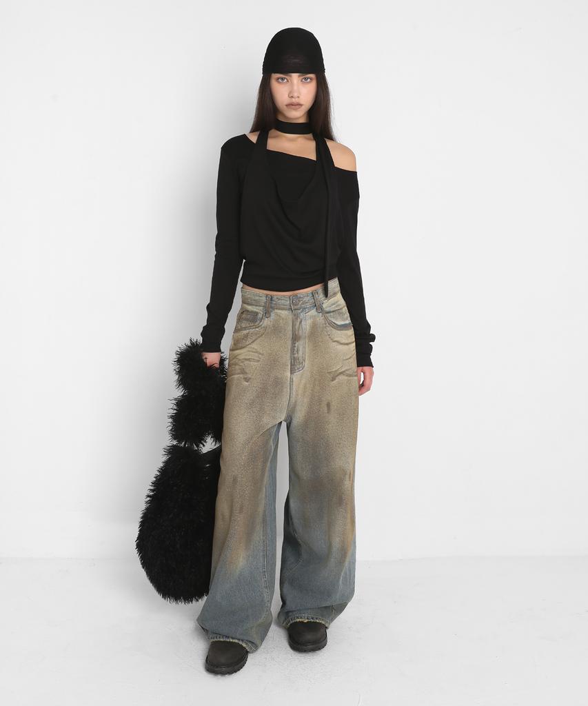 Sandric Two Way Fur Bag_Black