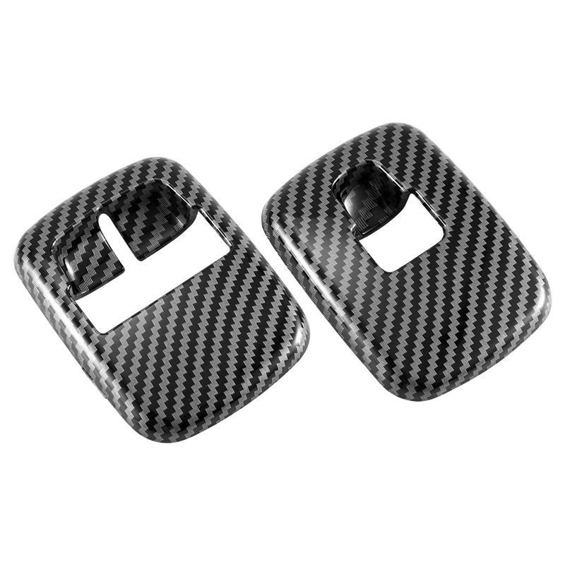 Durable-2 PCS Car Carbon Fiber Window Lift Switch Button Cover Trim Sticker For Benz Smart 453 Fortwo Forfour 2015+ Accessories