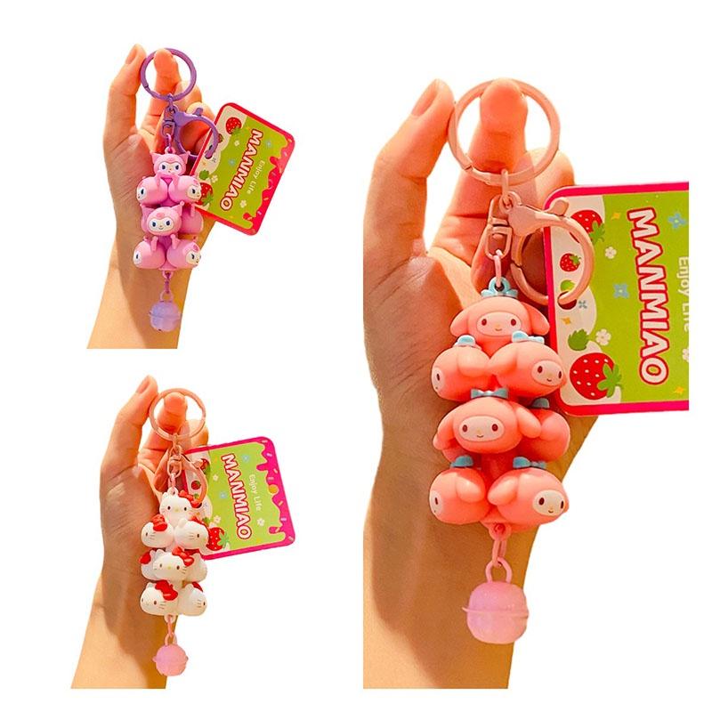 Очаровательный мультяшный штабелируемый брелок Китти для машин и рюкзаков Оптовый подарок