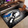 Custom Football Mat Personalized Name, Polyester Washable Indoor Entryway Rug, Gift for Christmas, Easter, Thanksgiving Day