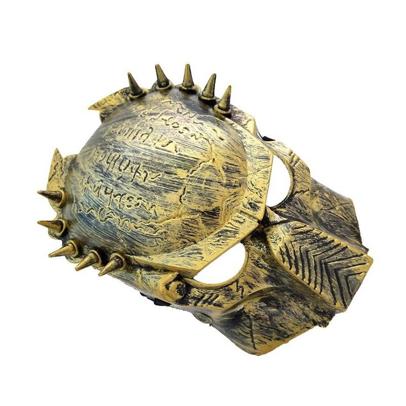 Маска Хищника Хэллоуин Маска Ужаса Маска Одинокого Волка Заклепка Защелка Железная Маска Аниме Стимпанк Косплей Киборг Маска Маска Хищника KTY