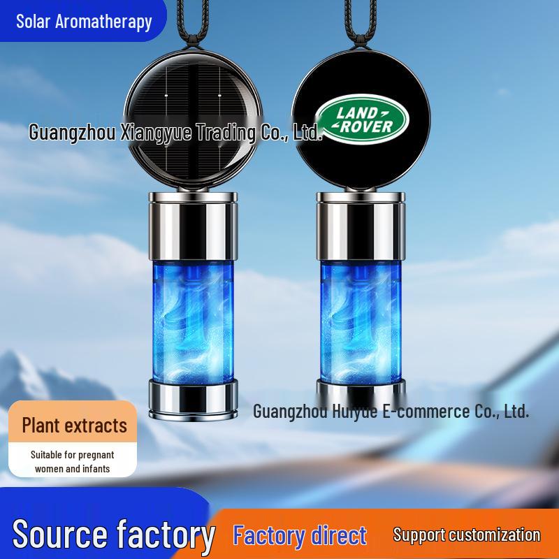 Solar-Powered Perfume Holder for Land Rover Interior - Long-Lasting Scent Ornament for Rear View Mirror