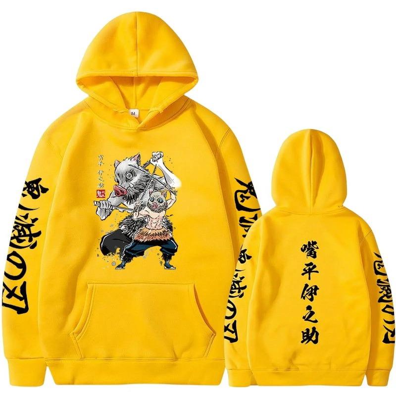 Japanese Animation Hoodies Print Fashion Sweatshirt Hip Hop Casual Unisex Autumn Winter Fleece Streetwear Male Sudaderas