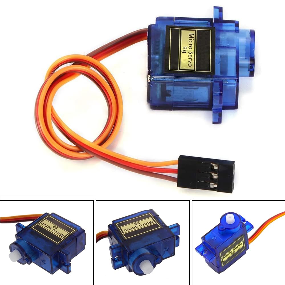 WINGONEER 10pcs Mini Analog Gear Micro Servo 9g for RC Airplane Helicopter