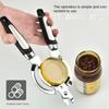 Adjustable Can Opener Manual Effortless Bottle Opening Tool Durable Jar Lid Gripper  Picnic