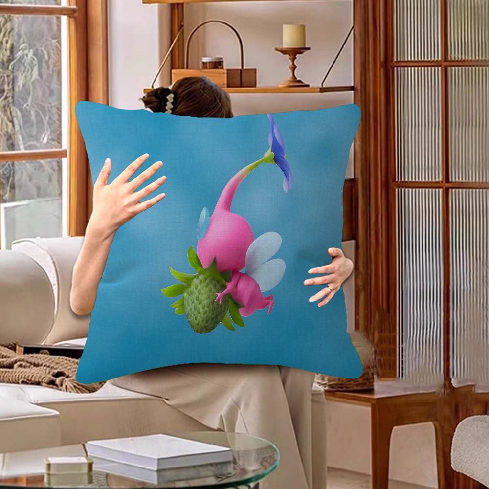 P-Pikmin Game Lucky Dragon Pillow Cover Sofa Cushion Cover Home Room Decoration Children Gift