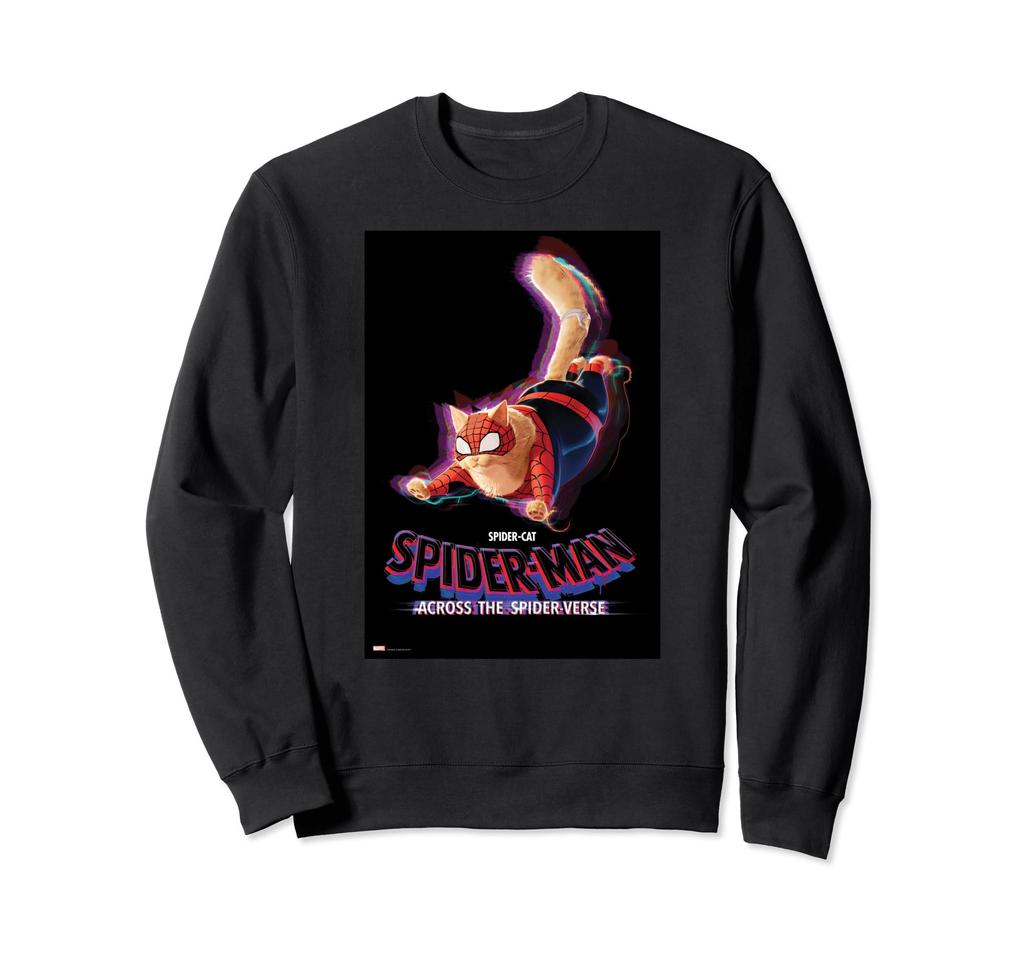 Marvel Spider-Man Across the Spider-Verse Spider-Cat Poster Art Sweatshirt