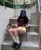 COVERNAT WOMAN Футболка Cool Cotton с логотипом Cooper, Коричневая