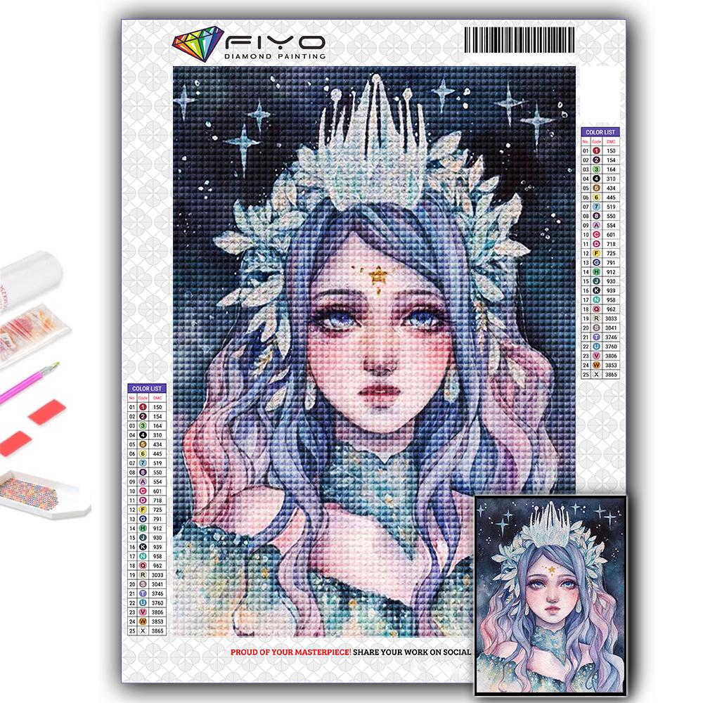Full 5D Diy Diamond Painting Girls and Flowers 5D Diamond Painting
