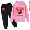 Girls Hoodie Tracksuit KPop Demon Hunters Character Hoodie MIRA HD Print RUMI Autumn Kids Hoodie Set ZOEY Thin Fleece Hoodie Set