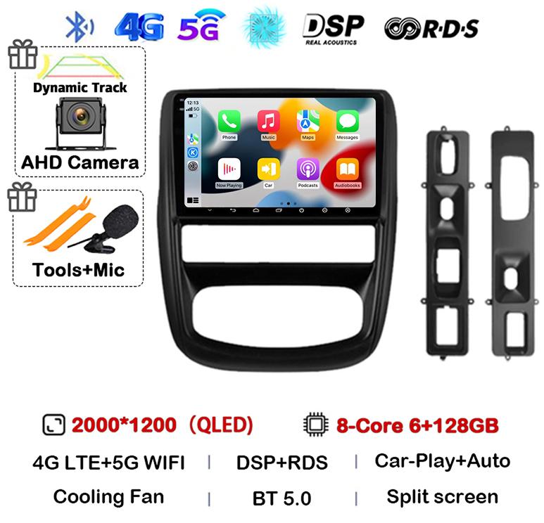 Android 14 Carplay Автомагнитола для Renault Duster 1 2010 2011 2012 2013 2014 2015 Мультимедийный Видеоплеер GPS 360 Камера 4G