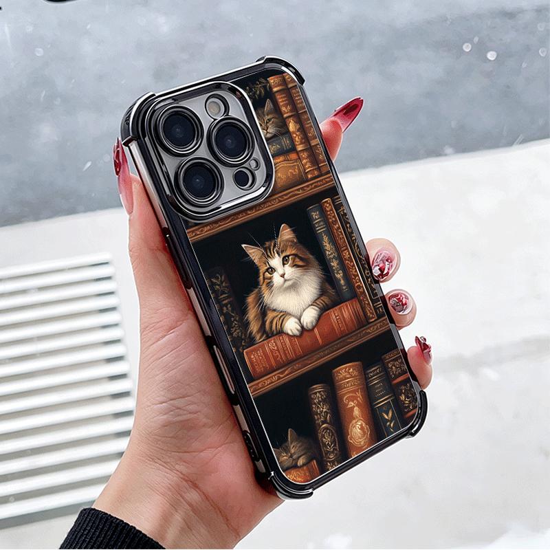 Милый кот Книжная полка Интересный Мягкий чехол для телефона Для Xiaomi Poco X7 X8 Pro Max X6 X5 X3 F8 Ultra F7 M8 M7 M5S Redmi 15C 15A 15 14C