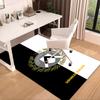 1PC Udinese Calcio Crest Rug Game Carpet, Floor Mat for Bedroom Living Room Entryway Rug, Home Decor Idea Gift for Christmas birthday