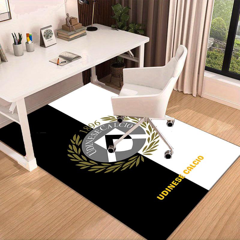 1PC Udinese Calcio Crest Rug Game Carpet, Floor Mat for Bedroom Living Room Entryway Rug, Home Decor Idea Gift for Christmas birthday