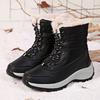Winter Warm Platform Snow Boots Anti Slip Thick Sole Lightweight Women's Shoes Outdoor High Cut Fashionable Cotton Shoes