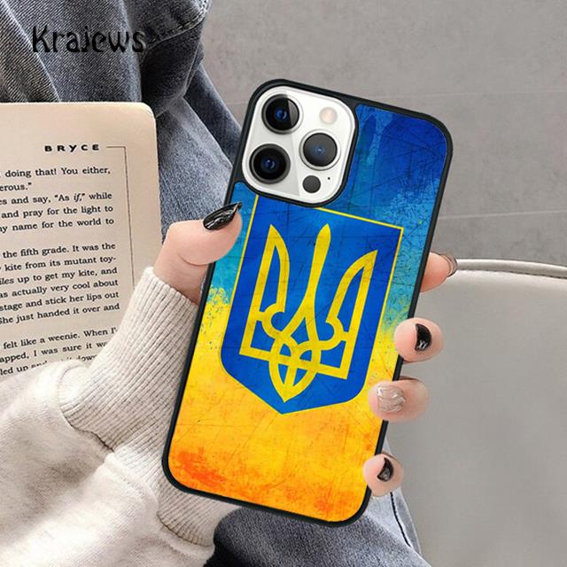 Мягкий чехол для телефона с флагом Украины Для iPhone 17 Air 16 15 14 Max Plus 11 12 13 Pro Max Чехол для телефона coque Оболочка Fundas