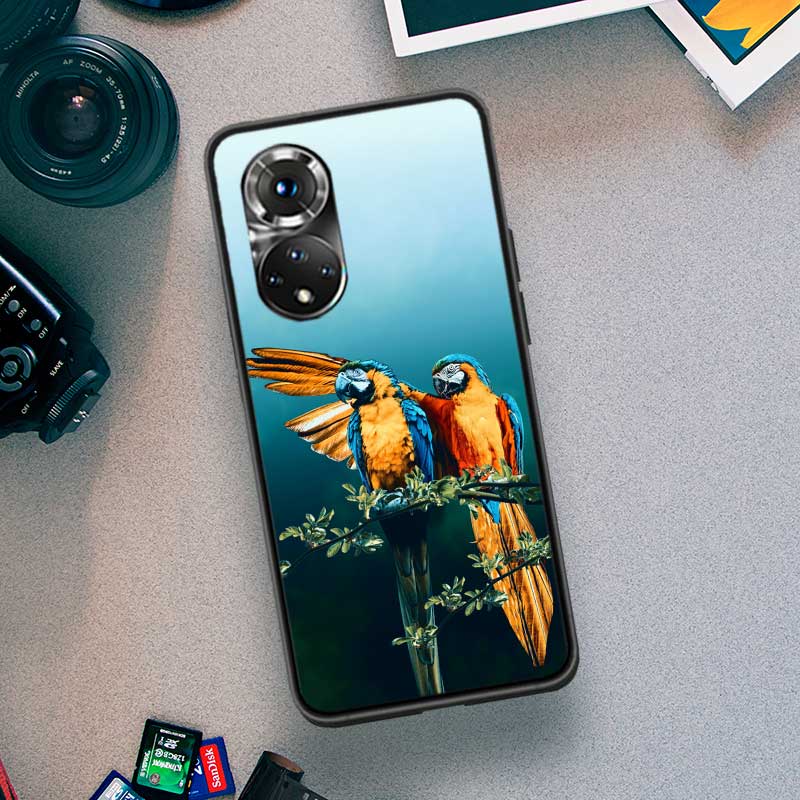 Чехол для телефона Parrot Bird для Huawei P Smart 2021 Y5 Y6 Y7 Y9 Honor 50 20 Pro 10 10I 9 9X Y9S 8 8A 8X 8S 7S
