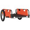 VidaXL Bicycle Cargo Trailer Orange Oxford Fabric and Iron 94166