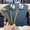 Защитный чехол из углеродного волокна для iPhone 14 Pro Max 13 12 11 Pro Max/Samsung S23 S22 Ultra, ультратонкая задняя крышка