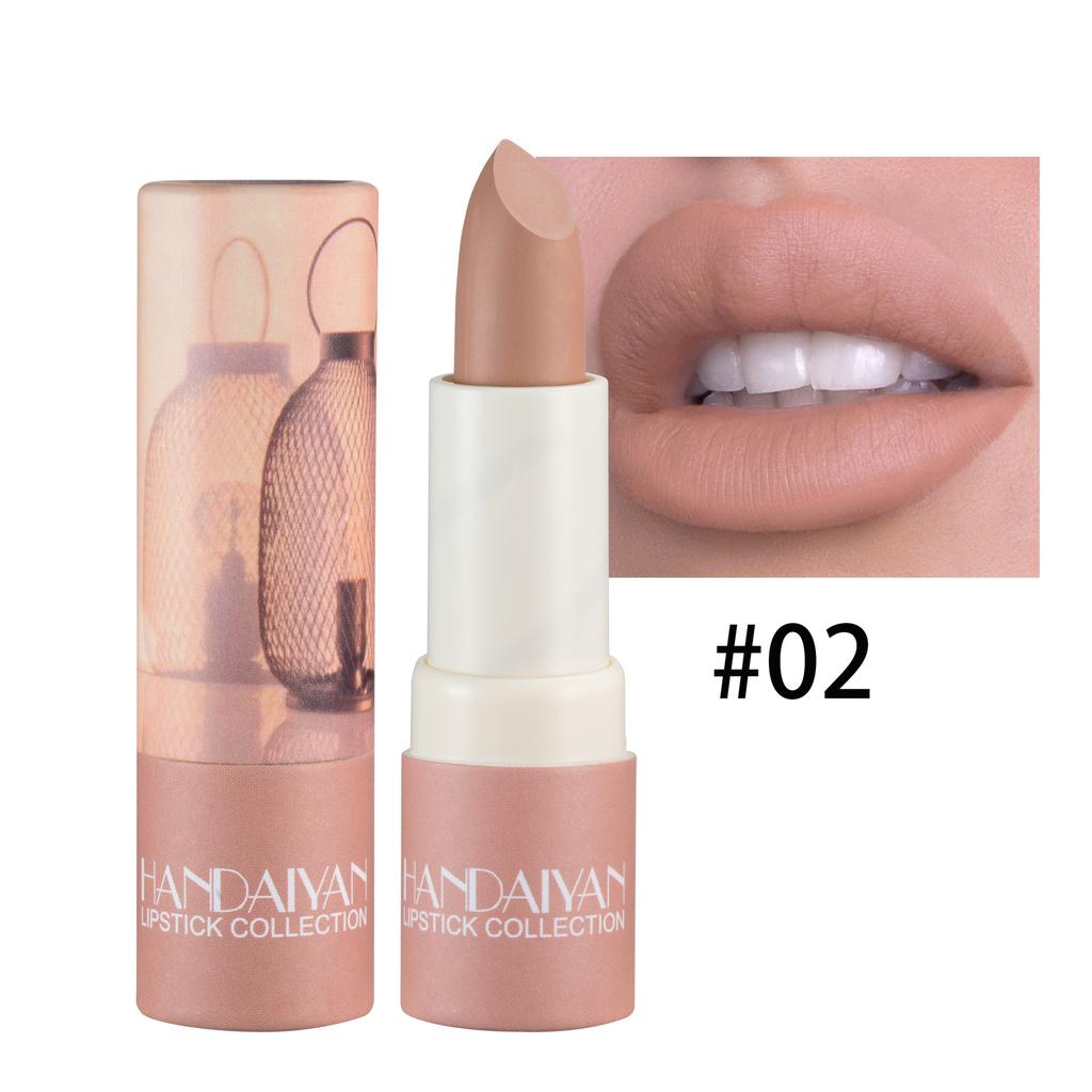 HANDAIYAN Hydraterende Nijprodukt Lippenstift Lazy Fluwelen Lippenstift Is Net Maklik Om Nude Kleur Lipgloss Te Ferbinen