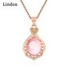 Женское ожерелье Lindon, кулон из медного сплава, циркон, модный подарок