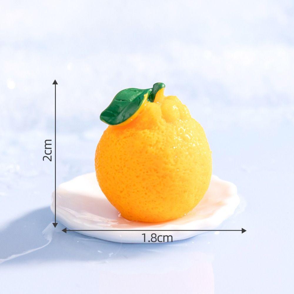 Cute Simulation Fruit Figurines 3D Mini Fruit Figurines Miniatures Handicrafts DIY Decorations Fake Fruits Window Display