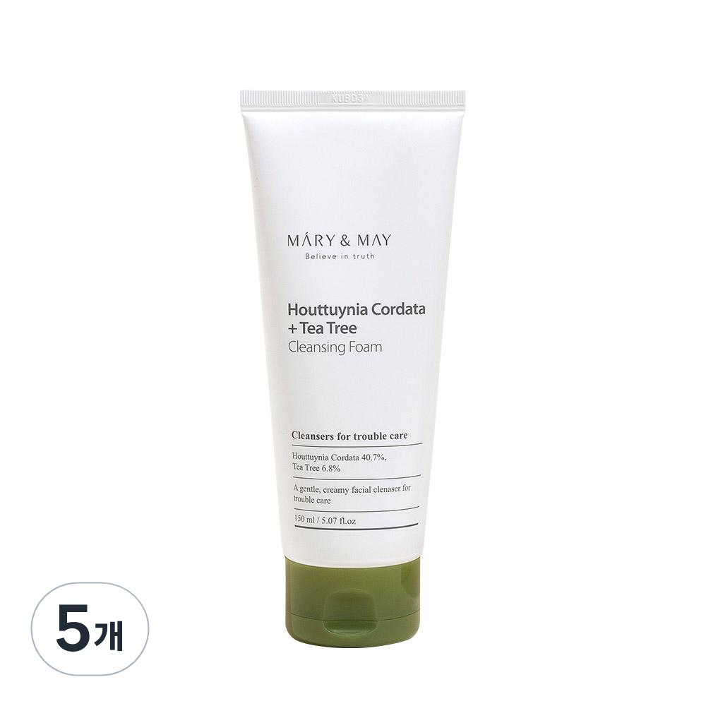 Mary & May Пенка для очищения пор с экстрактом чайного дерева Houttuynia cordata, 150 мл, 5 шт.
