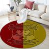 Go Ahead Eagles Round Area Rug,Carpet Rug for Living Room Bedroom Sofa Playroom Decor,Non-slip Floor Mat