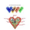 DIY Heart Shape Breathing Lamp Kit LED Circuit Board 4V 6V Electronic Solder Assembly for Electronics Student Project