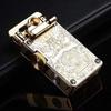 CHIEF CF708 Brass Engraved Windproof Kerosene Lighter with Rocker Ejection Ignition