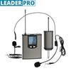 Professional UHF Wireless Lapel Headset Microphone Rechargeable Portable Mini Lavalier Mic System with LCD Display