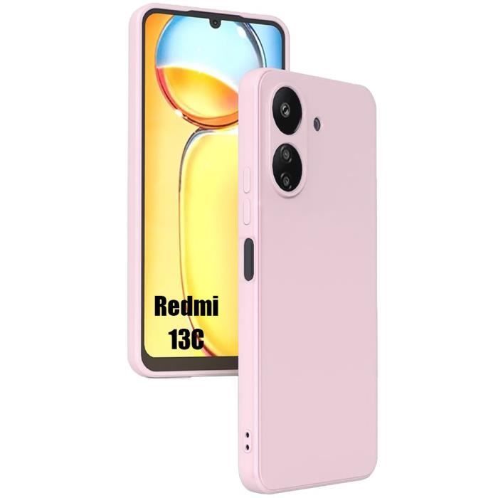 Coque Silicone pour Xiaomi Redmi 13C - Ultra Slim - Protection Chocs - Rose Clair