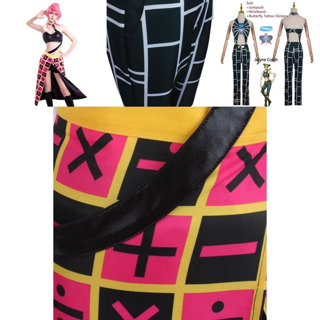 Костюм для косплея Jojo's Bizarre Adventure Эластичный Дышащий Высококачественный Для Хэллоуина Comic Con Ролевая Игра