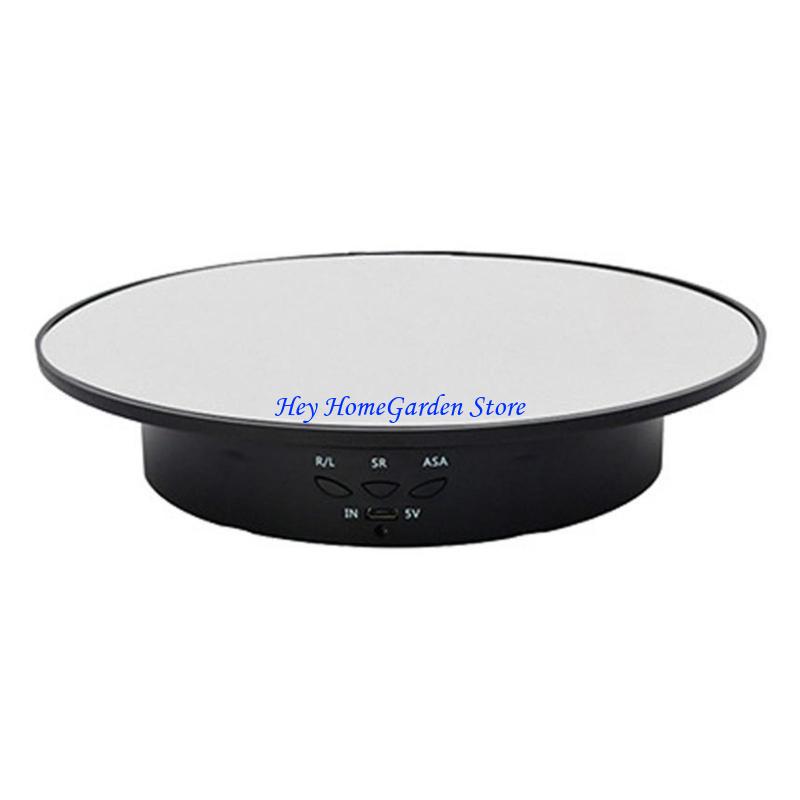 652F 3 Скорости Электрический Вращающийся Стенд Дисплей Держатели для Украшений Питание от Батарей/USB Вращающийся Стенд Дисплей