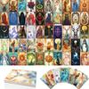 50Pcs/Set Cartoon Postcards Tarot Cards Wall Cards Vintage Wall Decoration Cards Posing Life Decoration