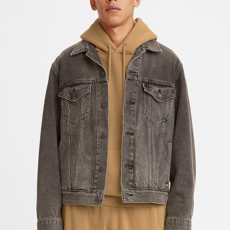 Джинсовая куртка Levis с воротником Мужские куртки Серый 77380-0057
