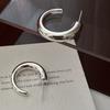 925 Sterling Silver Vintage Earrings For Women Trendy Simple Round Earring Jewelry Prevent Allergy Party Accessories