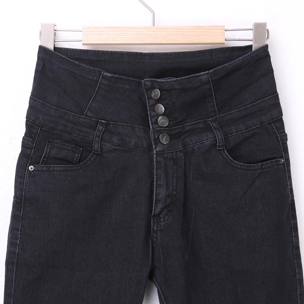 Женские джинсовые узкие рваные брюки, эластичные джинсы с высокой талией, длинные брюки-карандаш