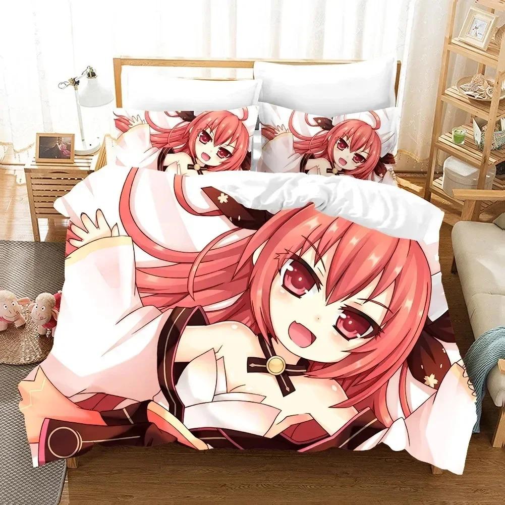 Date A Live Девушки Япония Популярный Аниме Комплект Постельного Белья Спальня Мягкий Современный Покрывала Удобный Пододеяльник Чехол для Одеяла Наволочка