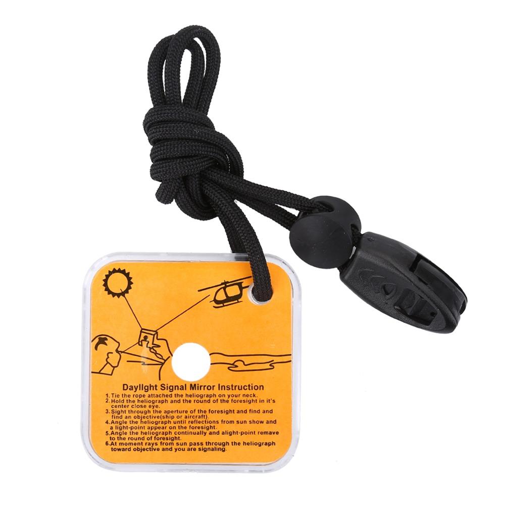 With Aim Indicator Rescue With Whistle Reflective Mirror Outdoor self rescue Outdoor Survival