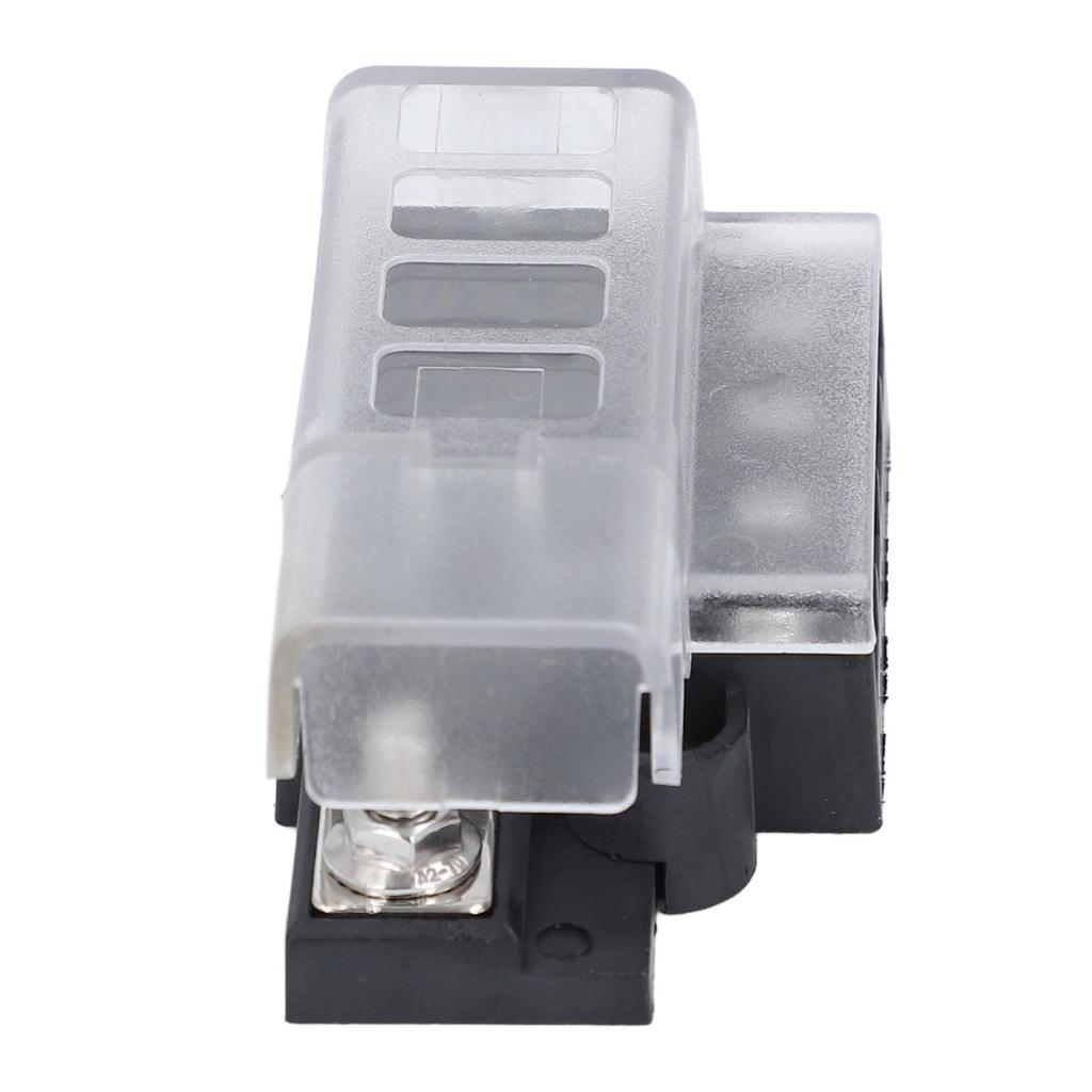 Блок предохранителей с 4 гнездами для ножевых предохранителей 1 вход 4 выхода ATC ATO Держатель предохранителей с изолированной прозрачной крышкой 32 В постоянного тока 100 А