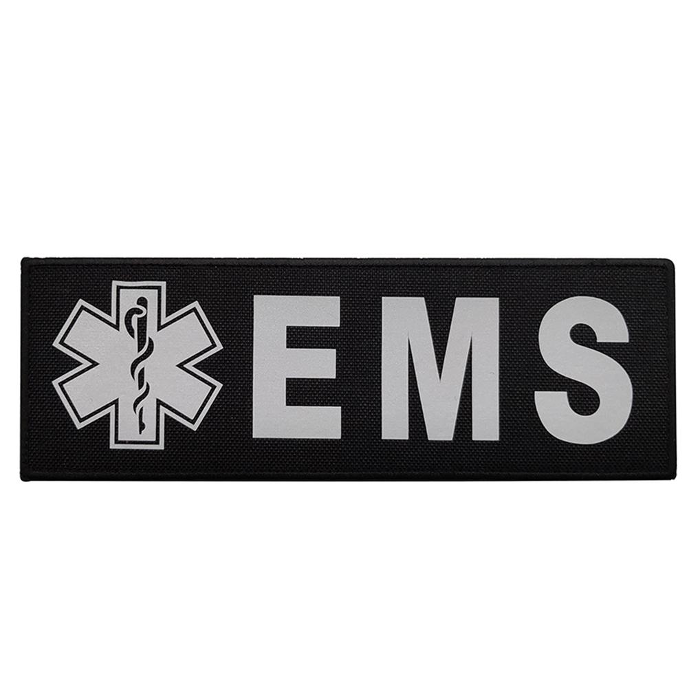 Светоотражающие нашивки EMS Первая помощь Парамедик Декоративные вышитые значки Застежки-липучки Нашивки