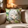 Impact Nnahidas Anime Pillow Case Cushion Cover Soft Washable Pillow Case MultiScene For Couch Bed Travel Office Use