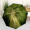 Tree Life Mandala Automatic Umbrella with 8-Rib Compact Design Travel Essential Fashion Lovers Gift for Festivals