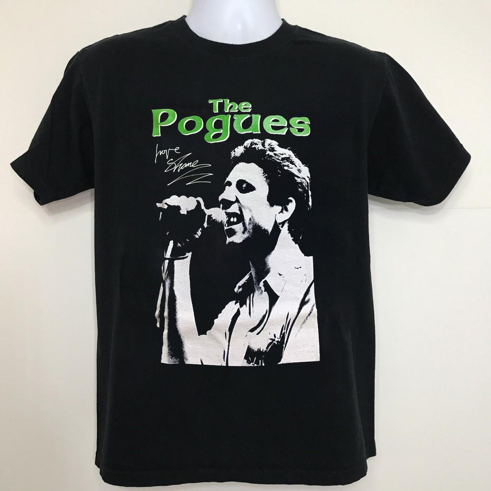 Подарок для фаната Футболка группы The Pogues Унисекс Концертные Все размеры B168 Унисекс Футболка