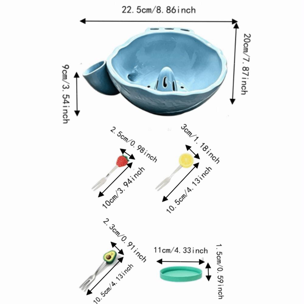 Large Capacity Self-Spinning Berry Bowl 360 Degree Rotating Fruit Rinse Colander Vegetable Rinse