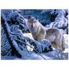 3D Алмазная вышивка Картина Вышивка крестом Круглый горный хрусталь Картина Животное Волк