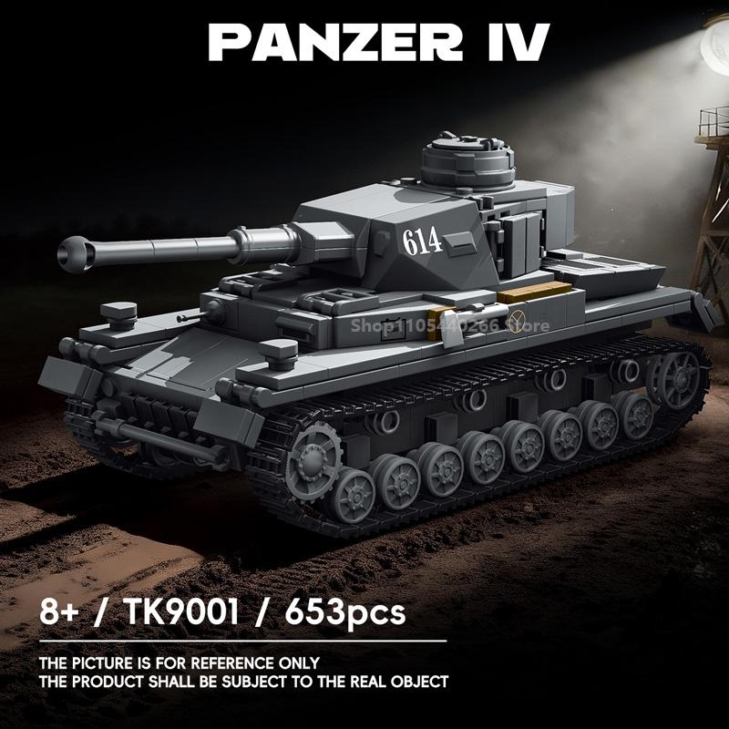 Sd.Kfz.182 Покрытый снегом Черный Тигр Тяжелый Бронированный Танк Строительные Блоки Гусеничная Военная Техника Модель Комплект Образовательная Сборка
