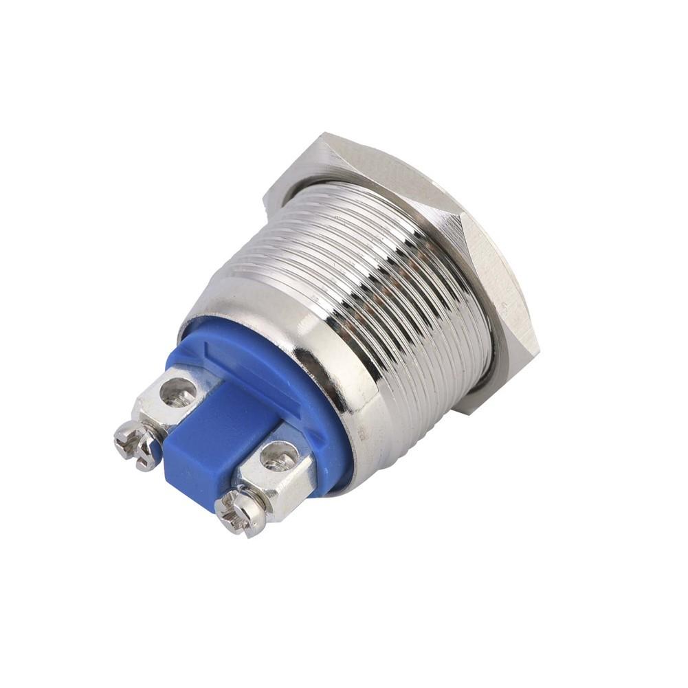 Водонепроницаемый кнопочный переключатель из нержавеющей стали с мгновенным нажатием на 2 А номиналом 12 В