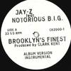 12-дюймовая пластинка JAYZ Brooklyns Finest CK20001 БЕЗ ЛЕЙБЛА 2000 США Рэп Хип-Хоп R&B Б/у